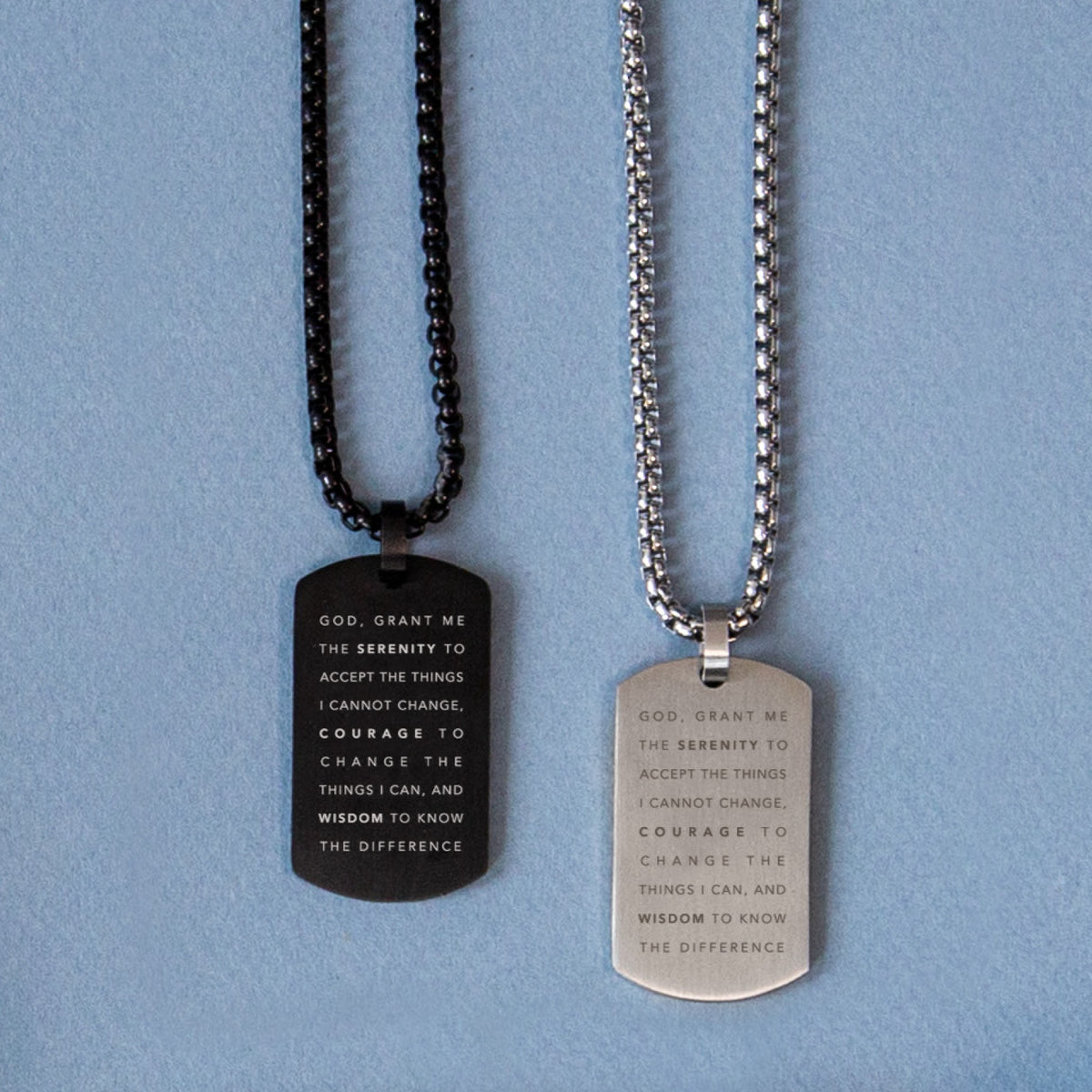 be the change. Dog Tag Necklace