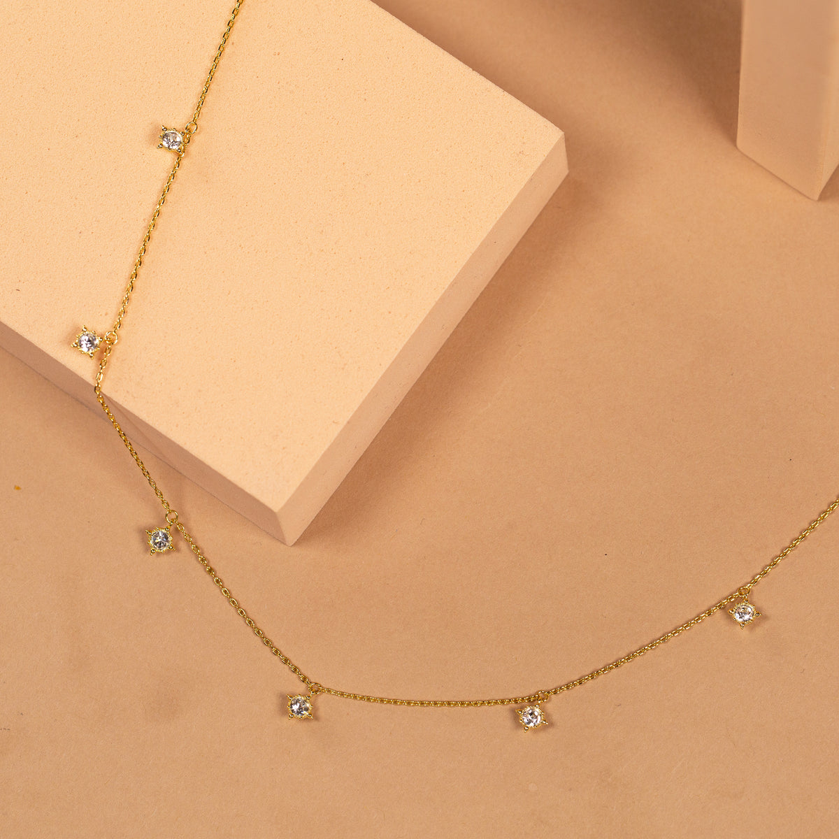 Crystal Dangle Necklace Think Goodness