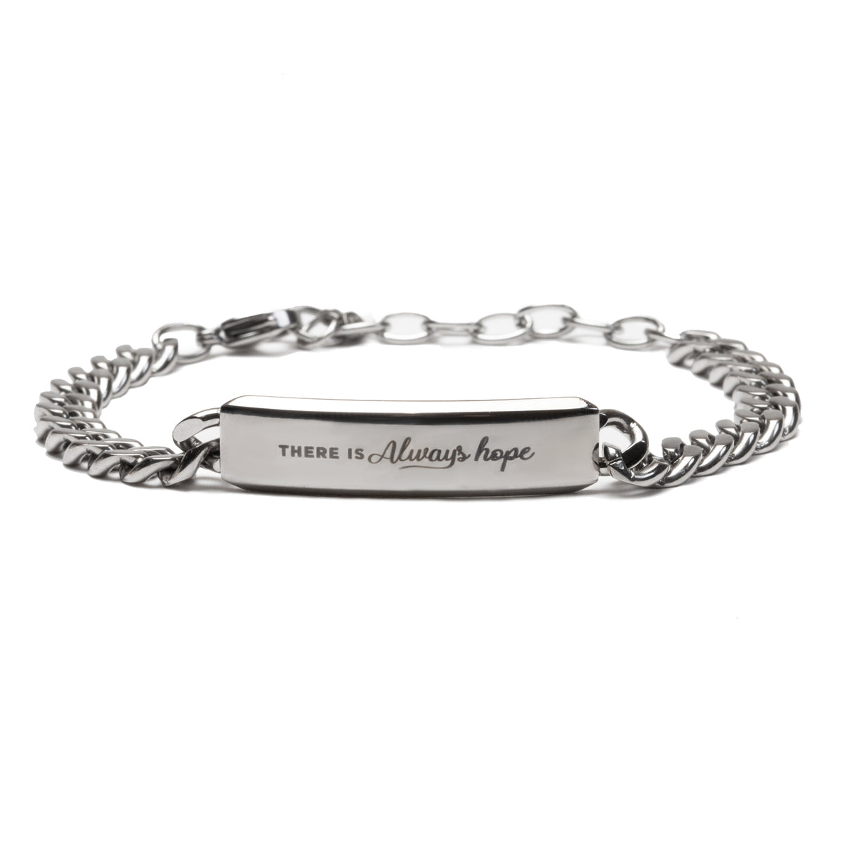 "There Is Always Hope" ID Bar Bracelet Think Goodness