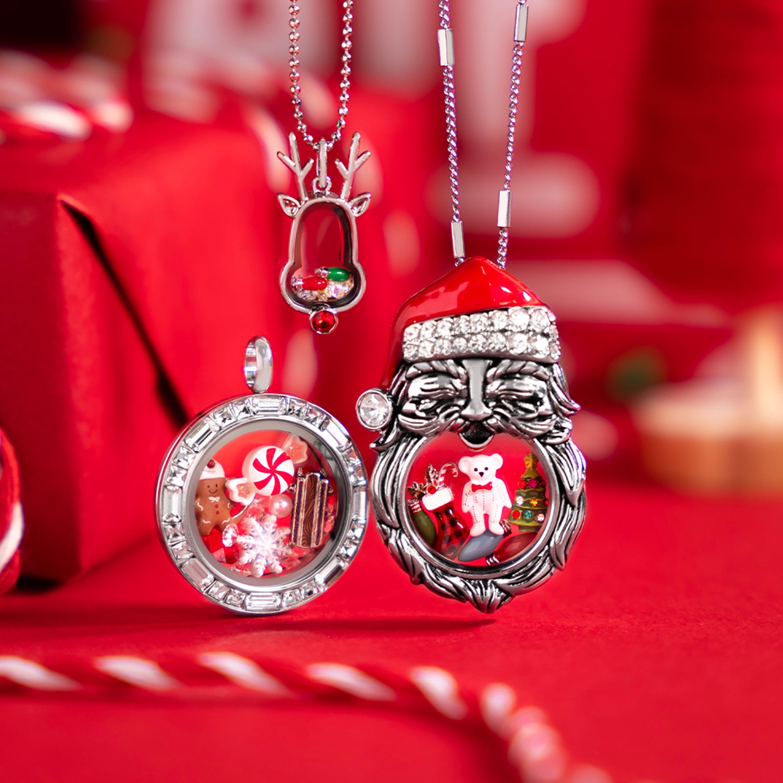 Origami Owl Mrs Claus cookies cooking charms hotsell Christmas locket set