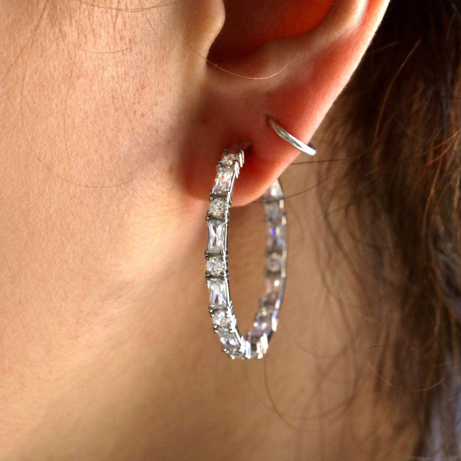 Hoop Stud and Dangle Earrings Origami Owl Think Goodness