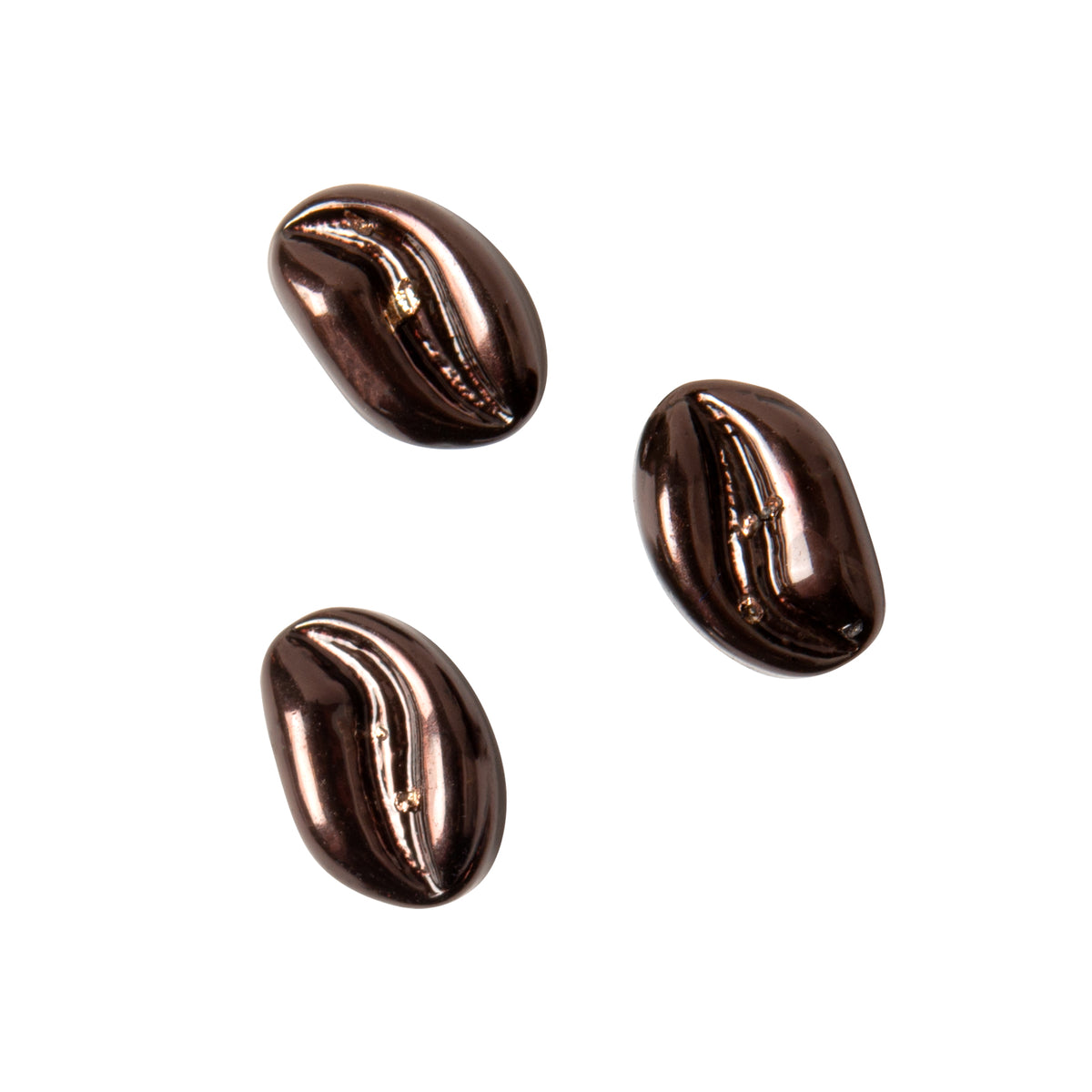 Coffee Bean Charm Set of 3 Think Goodness